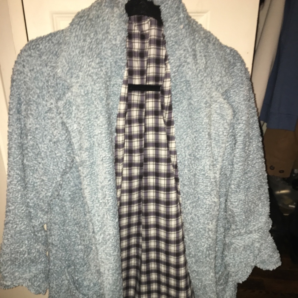 Mink pink blue fuzzy jacket!!!